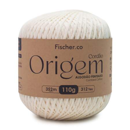 Fio Origem Fischer Algodão Penteado 110g