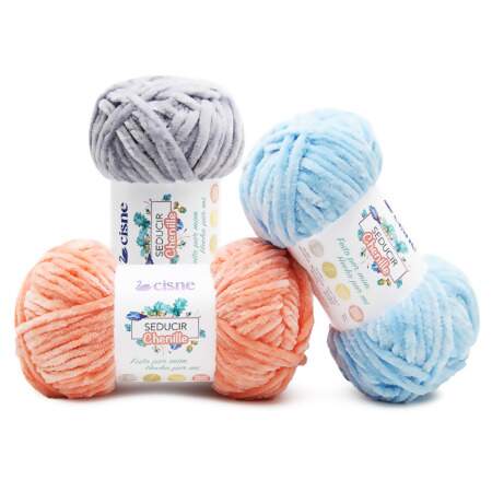 Fio Seducir Chenille Cisne 50g