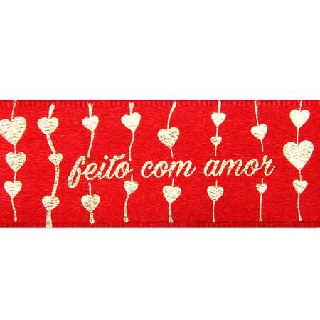 Fita De Cetim Personalizada Hot Stamp Cinderela 22mm 10mts