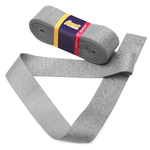 Fita de Cetim com Lurex Coleção Delux Alpet 1025 25mm com 10mts FL