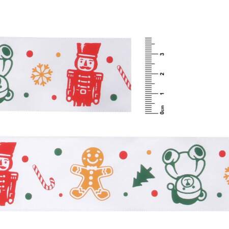 Fita de Cetim Natal Progresso ECF009S N.09 164 Brinquedos Natalinos 10mts