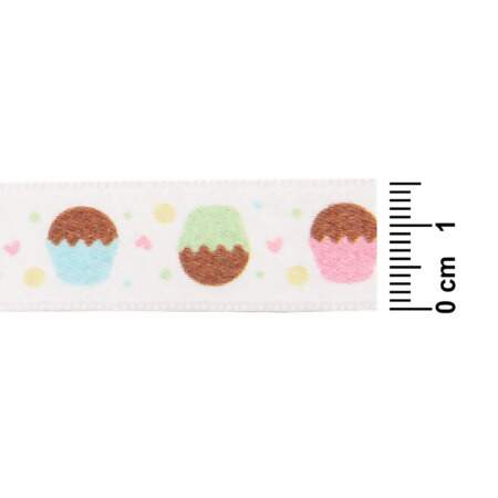 Fita de Cetim Páscoa Najar 424 N.03 18 Cupcake 15mm 10mts FL
