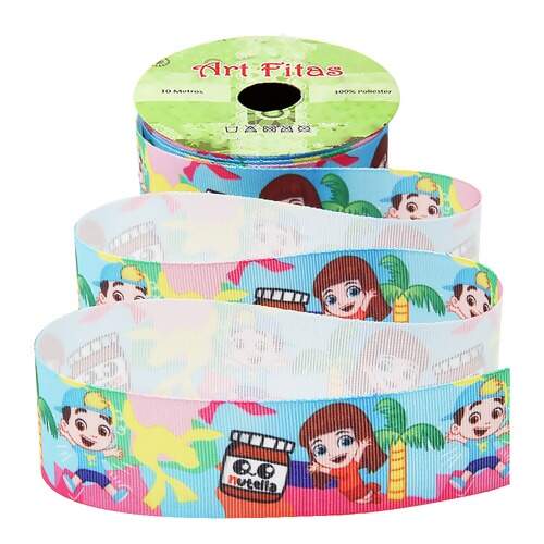 Fita de Gorgurão Art Fitas 38mm Luccas Neto 10mts FL Fita de Gorgurão Art Fitas 38mm Luccas Neto 10mts FL