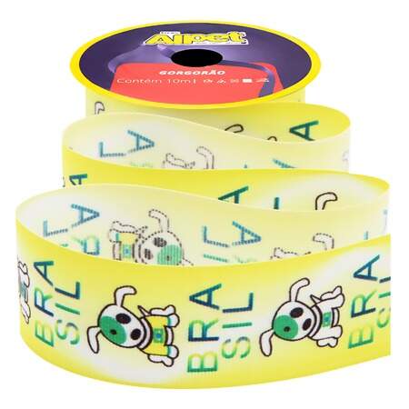 Fita de Gorgurão Pet Dog Brasil 0319-01 Alpet 40mm 10mts FL