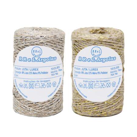 Fio de Juta com Lurex RREL 10/2 LBS 70mts