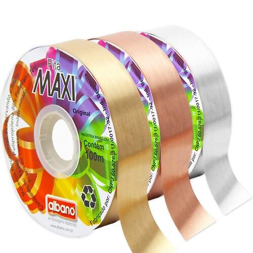 Fita Decorativa Maxi Laminada Albano 32mmx100mts