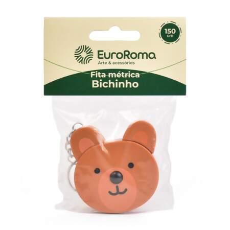 Fita Métrica EuroRoma de Bichinho com Chaveiro 150cm