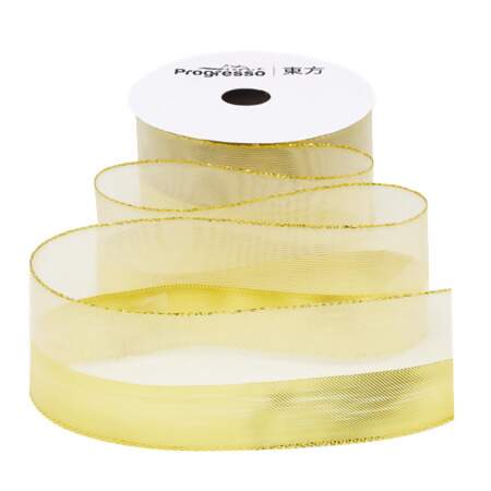 Fita Metalizada Progresso M010-038 38mm 203 Ouro 10mts