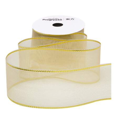 Fita Metalizada Progresso M012-038 38mm 203 Ouro 10mts