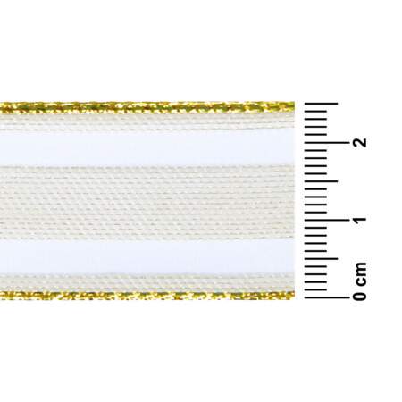Fita Metalizada Progresso M013-025 25mm 203 Ouro 10mts