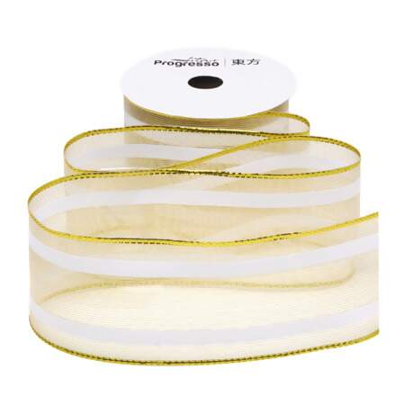 Fita Metalizada Progresso M013-038 38mm 203 Ouro 10mts