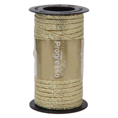 Fita Metalizada Progresso M057 203 Ouro 3mm 50mts