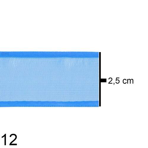 Fita Voal C/ Cetim 6950 25mm - Rolo c/10mts