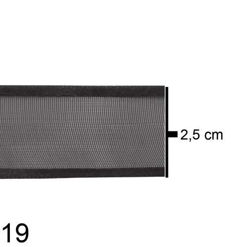 Fita Voal C/ Cetim 6950 25mm - Rolo c/10mts