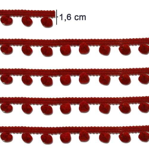 Fita Grelot Pompom Britânnia Pequeno 16mm 10mts FL