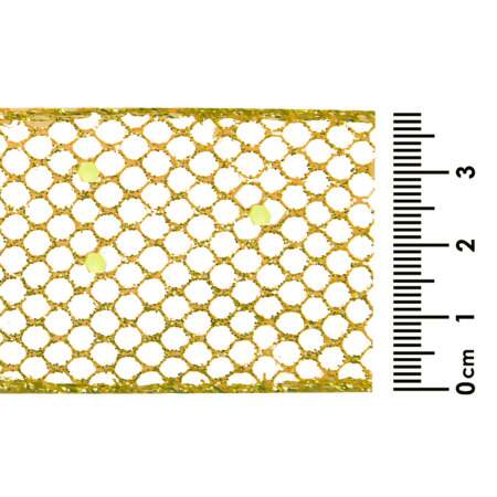 Fita de Natal Progresso Aramada Dourada 203 MCG004 38mm 10mts