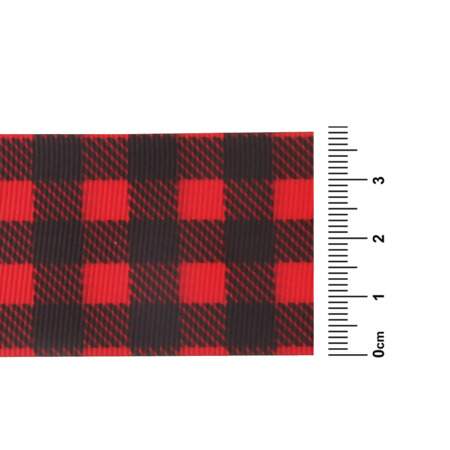 Fita de Gorgurão Progresso Natal N.09 Xadrez 256 38mm 10mts