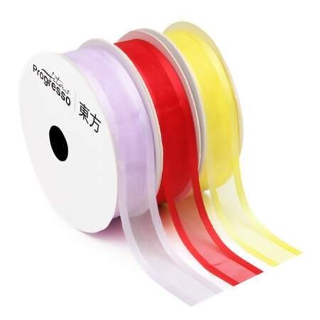 Fita de Voal Borda Cetim Progresso ZC-003 N.03 15mm 10mts