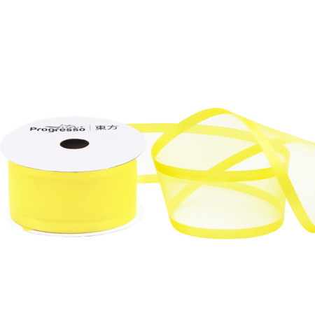 Fita de Voal Borda Cetim Progresso ZC-009 N.09 38mm 10mts