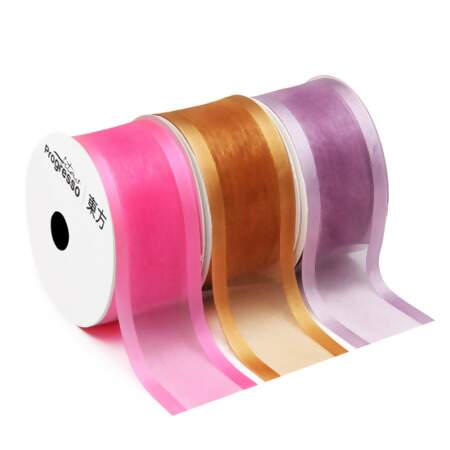 Fita de Voal Borda Cetim Progresso ZC-009 N.09 38mm 10mts