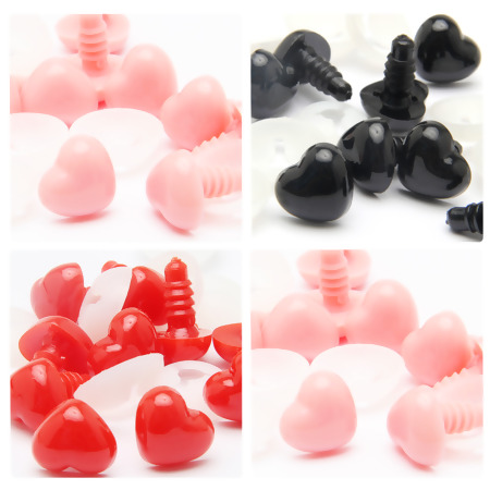 Focinho de Coração 15mm com 10 Und