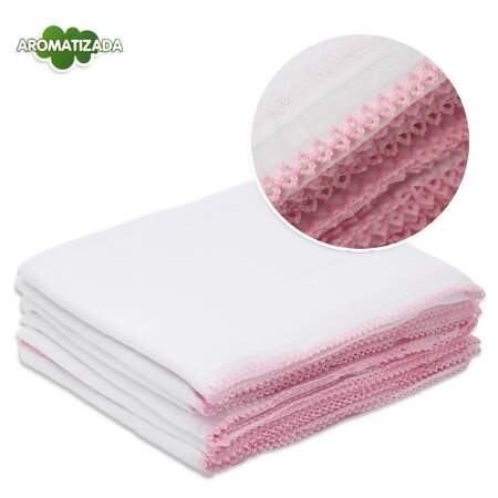 Fralda Nicoli PT com Crochê Mabber 80x80cm com 06 Und