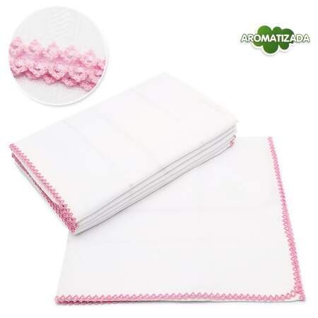 Fralda Ombro Crochê Mabber 37x80cm com 06 Und