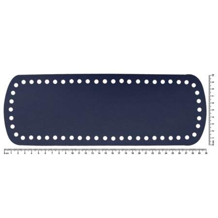 Fundo de Bolsa em Couro Fio de Malha 185 10cm x 30cm FL