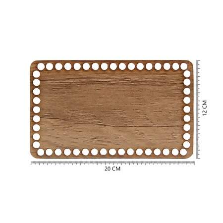 Fundo de Bolsa de MDF Retangular Tons Amadeirados