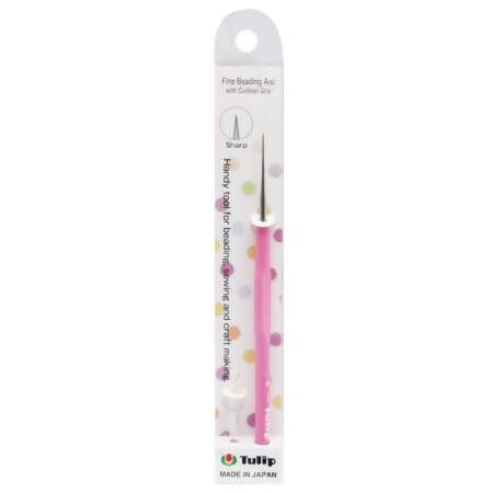 Furador Fino para Miçangas Cabo Emborrachado Tulip Rosa TM-01E
