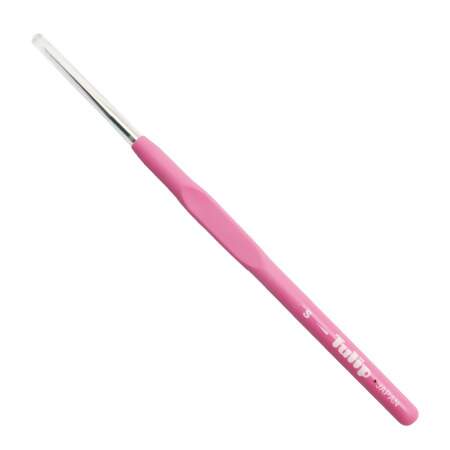 Furador Fino para Miçangas Cabo Emborrachado Tulip Rosa TM-01E