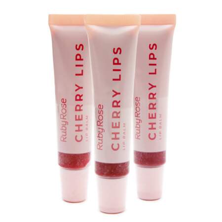 Gloss Lip Balm Labial Cherry Lips Ruby Rose 15g