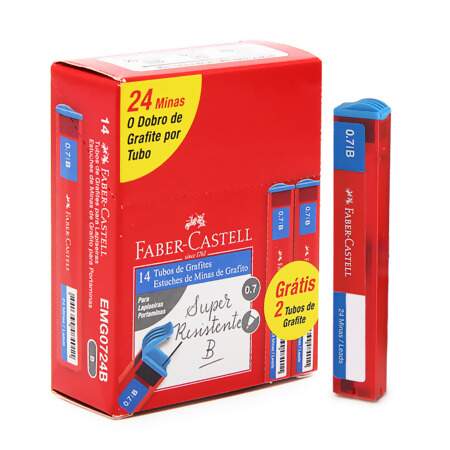 MINAS 0.5 MM 2B X 24 FABER-CASTELL MARCA : FABER CASTELL – PEPE LÁPIZ