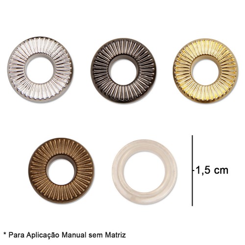 Ilhós Kr Redondo 9804 - Pacote c/100 unidades FL