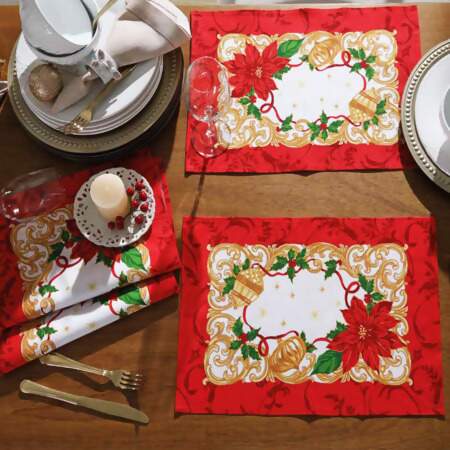 Jogo Americano Athenas Dohler Natal 110 45x31cm FL