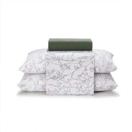 Jogo de Cama Casal Queen Priori Dohler Alba 4 Peças