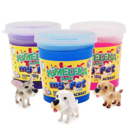 Kimeleka Slime My Pet Dogs Acrilex R.05886 180g Sortidos