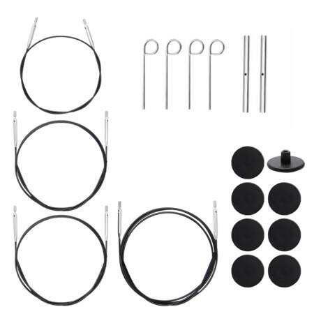 Kit Agulha Tricô Circular Intercambiável Nova Metal Deluxe Knitpro 10616