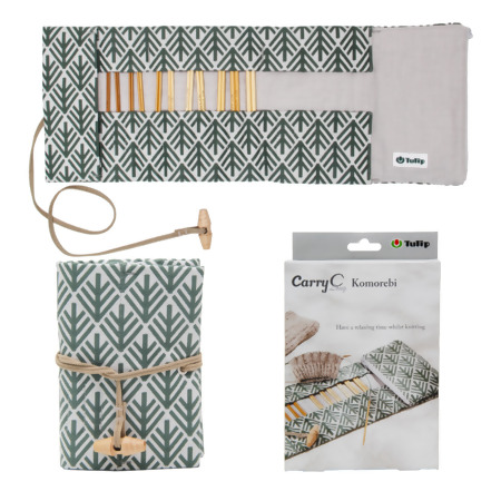 Kit de Agulhas Tricô Bambu Intercambiável Tulip CarryC Long Komorebi