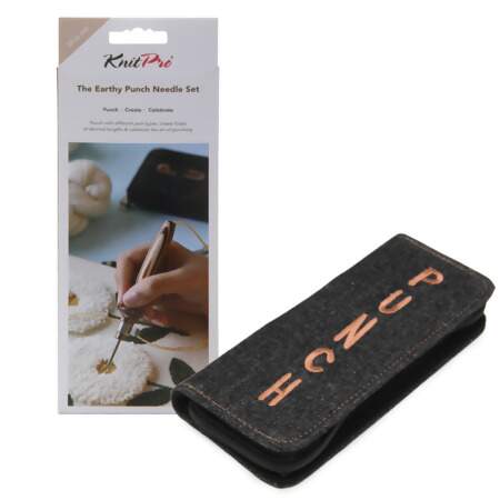 Kit Agulha Ponto Russo KnitPro Punch Needle Earthy 21002