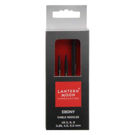 Kit Agulha Cabo Madeira Ebano Lantern Moon Knitpro 350620 c/03 Und