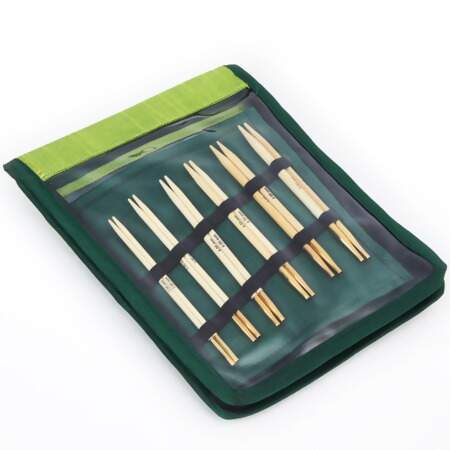 Kit Agulha Circular Intercambiável Bamboo Deluxe Knitpro 22542