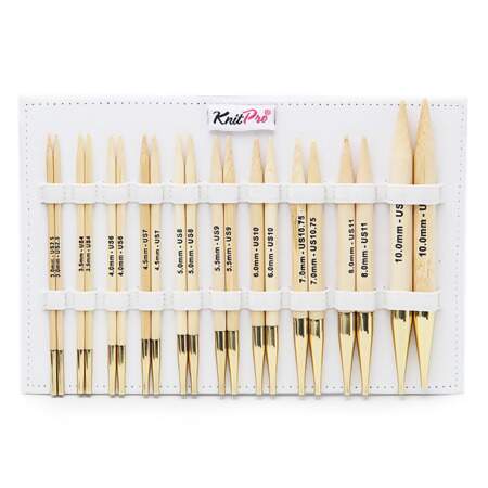Kit Agulha Circular Intercambiável Bamboo Deluxe Knitpro 22553