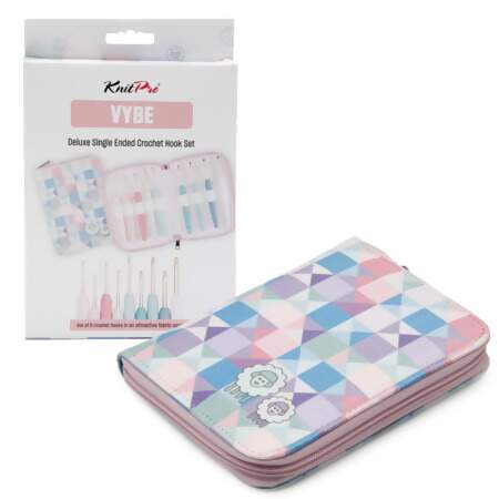 Kit Agulha Crochê Coloridas Luxo Vybe KnitPro 30180 c/09 Und