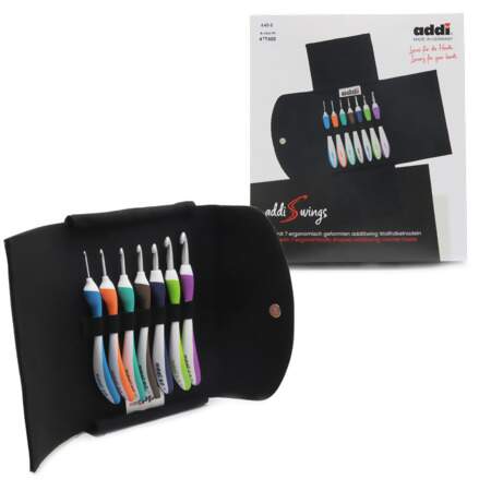 Kit Agulhas de Crochê Swings ADDI Circulo 640-2 07 Und