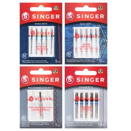 Kit Agulhas para Máquina Doméstica Singer 2501 04 Cartelas