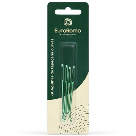 Kit Agulhas de Tapeçaria Curvas EuroRoma 04Und