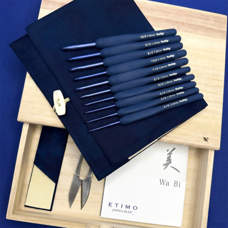 Kit Agulhas de Crochê Tulip Blue Wa Bi Tew -001E c/ 10und.