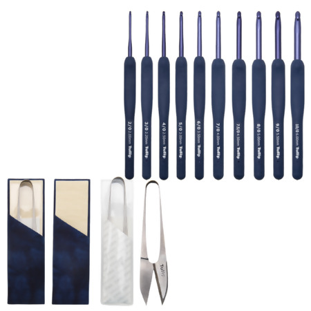 Kit Agulhas de Crochê Tulip Blue Wa Bi Tew -001E c/ 10und.