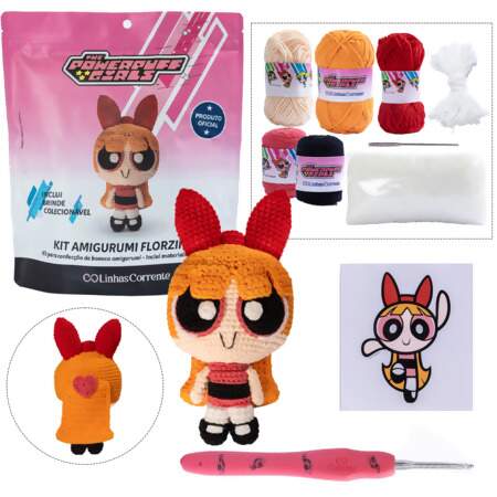 Kit Amigurumi Meninas Superpoderosas Linhas Corrente